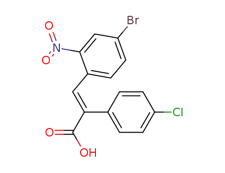 (2E)-3-(4-bromo-2-nitrophenyl)-2-(4-chlorophenyl)prop-2-enoic acid