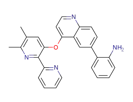 2-[4-(5,6-Dimethyl-[2,2']bipyridin-3-yloxy)-quinolin-6-yl]-phenylamine
