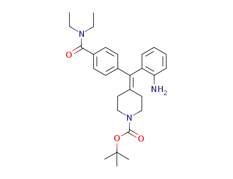 4-[(2-aminophenyl)[4-[(diethylamino)carbonyl]phenyl]methylene]-1-piperidinecarboxylic acid 1,1-dimethylethyl ester