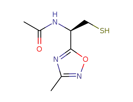 (R)-N-[2-mercapto-1-(3-methyl-1,2,4-oxadiazol-5-yl)-ethyl]-acetamide