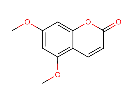 Molecular Structure of 487-06-9 (5,7-Dimethoxycoumarin)