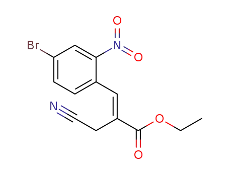 2-[1-(4-bromo-2-nitrophenyl)-(E)-methylidene]-3-cyanopropionic acid ethyl ester