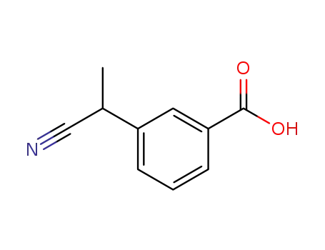 Molecular Structure of 5537-71-3 (m-(1-Cyanoethyl)benzoic acid)