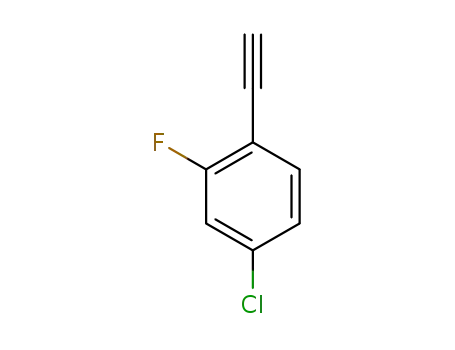 Molecular Structure of 188472-71-1 (4-CHLORO-1-ETHYNYL-2-FLUORO-BENZENE)