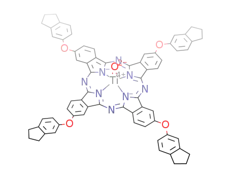 2(3),9(10),16(17),23(24)-tetra(2,3-dihydro-1H-inden-5-yloxy)phthalocyaninatotitanium(IV) oxide