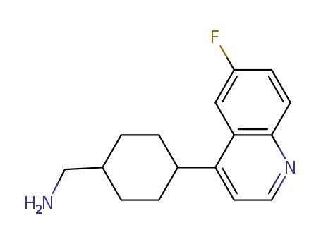 (4-(6-fluoroquinolin-4-yl)cyclohexyl)methylamine