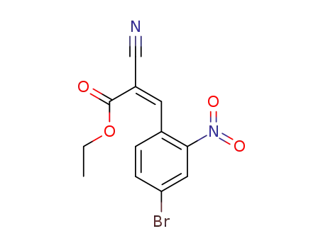 ethyl (2Z)-3-(4-bromo-2-nitrophenyl)-2-cyanoprop-2-enoate