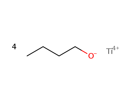 5593-70-4,Tetrabutyl titanate,1-Butanol,titanium(4+) salt (9CI);Butyl titanate(IV) ((BuO)4Ti);Orgatix T 25;Orgatix TA 25;TBT;TBT 100;Tetra-n-butoxytitanium;Tetra-n-butyl orthotitanate;Tetra-n-butyl titanate;Tetrabutoxytitanium;Tetrabutyl orthotitanate;Tetrakis(butanolato)titanium;Titanium butoxide;Titaniumn-butoxide;Titanium tetra-n-butoxide;Titaniumtetrabutylate;Titanium(IV) butoxide;Titanium, tetrabutoxy-;Tyzor TNBT;n-Butanol titaniumsalt;n-Butyl titanate;Terabutyl titanate;