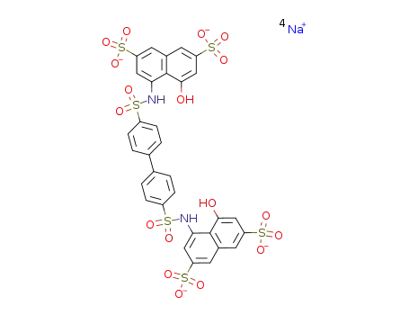 4,4-[4,4-Biphenyldiylbis(sulfonylamino)]bis(5-hydroxy-2,7-naphthalenedisulfonic acid)  BiPhdiNaphdiOH-4(SO3Na)