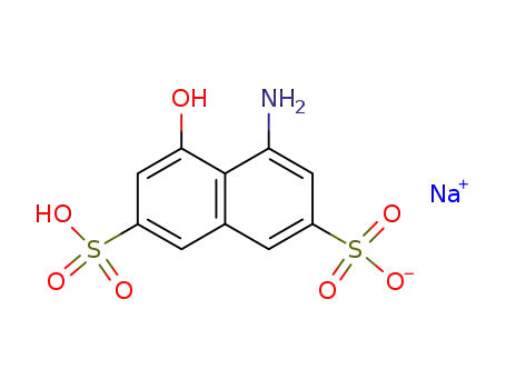 Molecular Structure of 5460-09-3 (8-Amino-1-naphthol-3,6-disulfonic acid monosodium salt monohydrate)