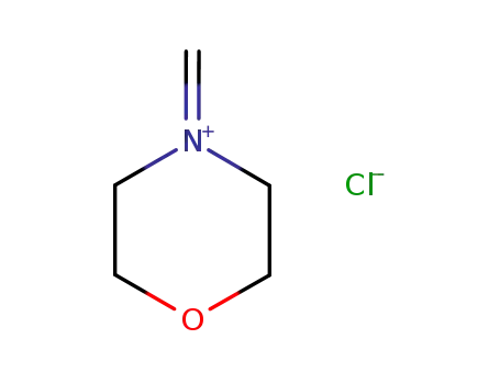 Molecular Structure of 52853-19-7 (4-methylenemorpholin-4-ium chloride)