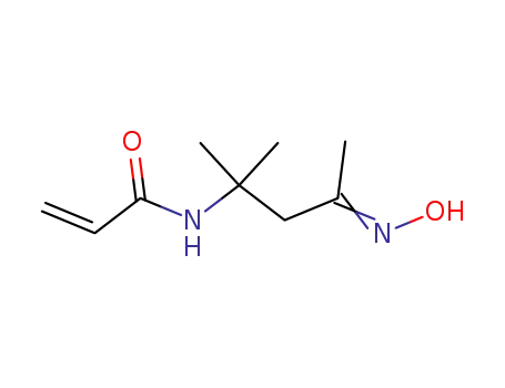 Molecular Structure of 79077-49-9 (2-Propenamide, N-[3-(hydroxyimino)-1,1-dimethylbutyl]-)