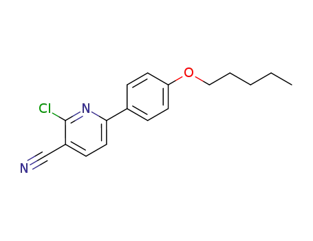 2-Chloro-6-(4-pentyloxy-phenyl)-nicotinonitrile