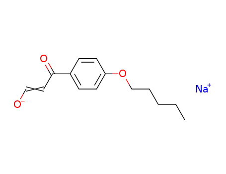 Sodium; (E)-3-oxo-3-(4-pentyloxy-phenyl)-propen-1-olate