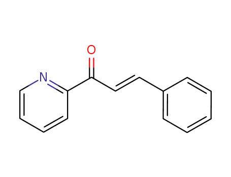 Molecular Structure of 53940-12-8 (2-Propen-1-one, 3-phenyl-1-(2-pyridinyl)-, (2E)-)