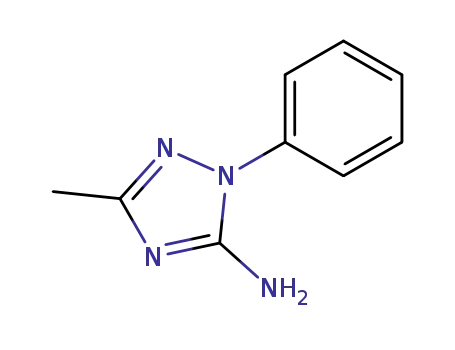 Molecular Structure of 68557-26-6 (1H-1,2,4-Triazol-5-amine, 3-methyl-1-phenyl-)