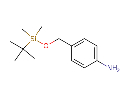 Molecular Structure of 131230-76-7 (4-(((tert-butyldiMethylsilyl)oxy)Methyl)aniline)