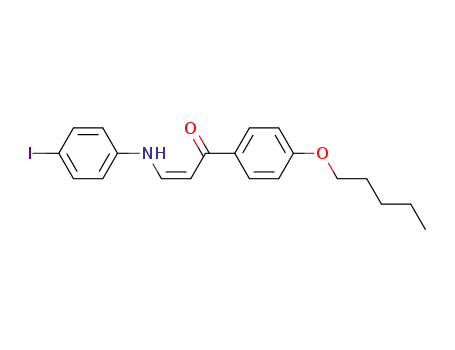 (Z)-3-(4-Iodo-phenylamino)-1-(4-pentyloxy-phenyl)-propenone