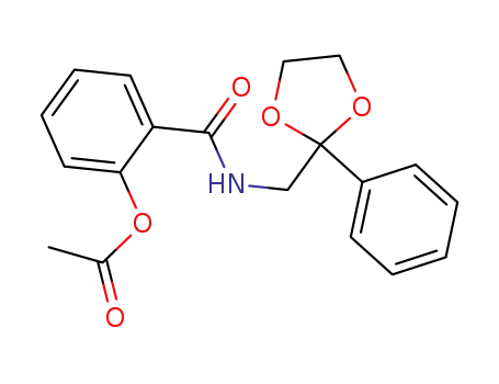 Acetic acid 2-[(2-phenyl-[1,3]dioxolan-2-ylmethyl)-carbamoyl]-phenyl ester