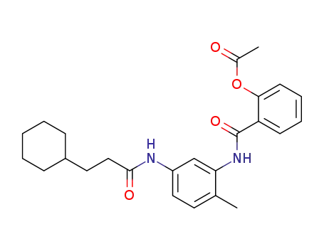 Acetic acid 2-[5-(3-cyclohexyl-propionylamino)-2-methyl-phenylcarbamoyl]-phenyl ester