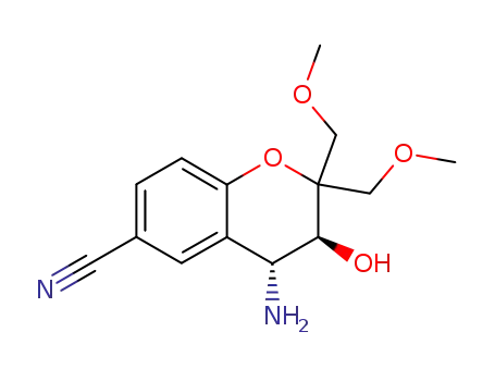 (3S,4R)-4-Amino-3-hydroxy-2,2-bis-methoxymethyl-chroman-6-carbonitrile