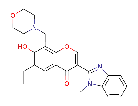 6-ethyl-7-hydroxy-3-(1-methyl-1H-benzoimidazol-2-yl)-8-morpholin-4-ylmethyl-chromen-4-one