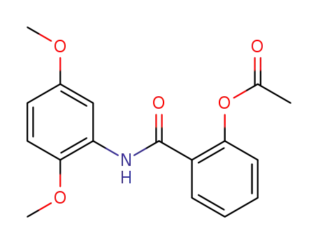 Molecular Structure of 287194-30-3 (2-(2,5-diMethoxyphenylcarbaMoyl)phenyl acetate)