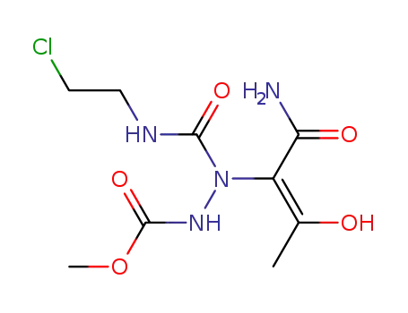 methyl 2-(1-aminocarbonyl-2-hydroxypropen-1-yl)-2-(2-chloroethylaminocarbonyl)hydrazinecarboxylate