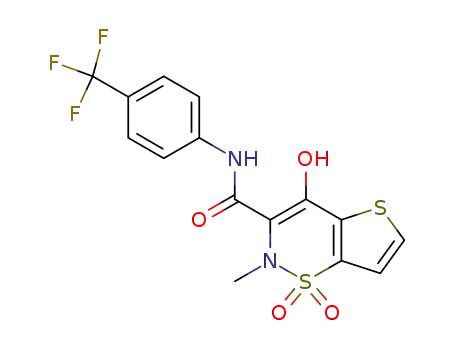 4-hydroxy-2-methyl-N-[4-(trifluoromethyl)phenyl]-2H-thieno[2,3-e][1,2]thiazine-3-carboxamide 1,1-dioxide