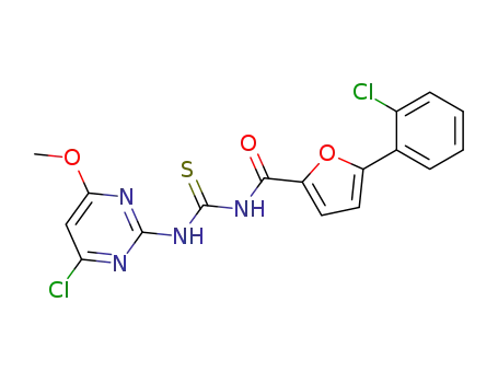 1-(4-chloro-6-methoxy-pyrimidin-2-yl)-3-[5-(2-chloro-phenyl)-furan-2-carbonyl]-thiourea