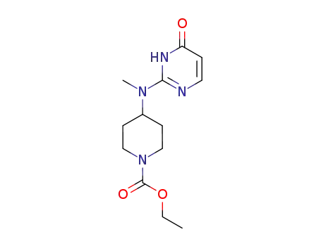 2-[(1-carbethoxy-4-piperidinyl)(methyl)amino]-1H-pyrimidin-4-one