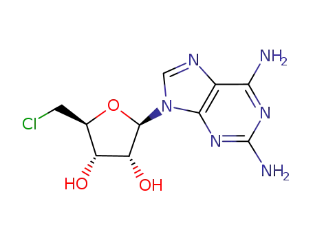 (2S,3S,4R,5R)-2-(chloromethyl)-5-(2,6-diamino-9H-purin-9-yl)tetrahydrofuran-3,4-diol
