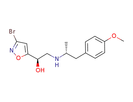 1-(3-bromo-isoxazol-5-yl)-2-[2-(4-methoxy-phenyl)-1-methyl-ethylamino]-ethanol