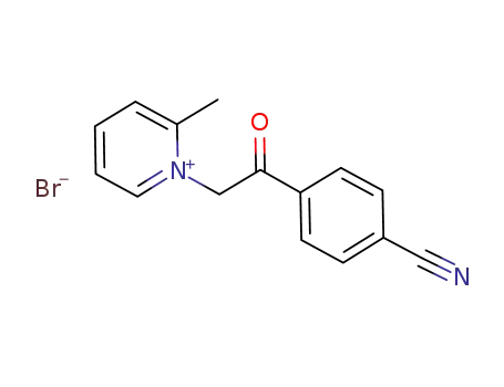1-[2-(4-cyanophenyl)-2-oxo-ethyl]-2-methyl-pyridinium bromide