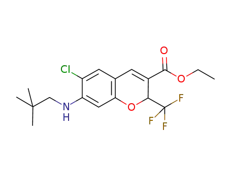 ethyl 6-chloro-7-(neopentylamino)-2-(trifluoromethyl)-2H-chromene-3-carboxylate