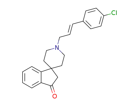 1'-[trans-3-(4-chlorophenyl)allyl]spiro[indan-1-one-3,4'-piperidine]