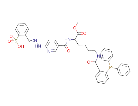 N-ε-(2-(diphenylphosphino)benzoyl)-N-α-(6-(2-(2-sulfonatobenzaldehyde)hydrazono)nicotinyl)-lysine methyl ester