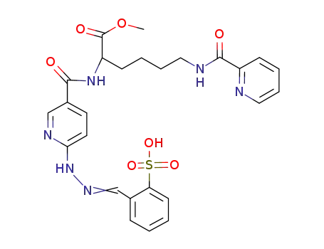N-ε-(picolinyl)-N-α-(6-(2-(2-sulfonatobenzaldehyde)hydrazono)nicotinyl)lysine methyl ester