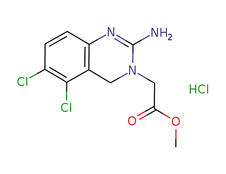 (2-amino-5,6-dichloroquinazolin-3(4H)-yl)acetic acid methyl ester hydrochloride