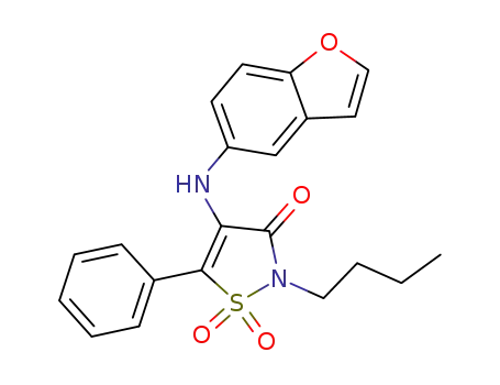 4-(1-benzofuran-5-ylamino)-2-butyl-5-phenylisothiazol-3(2H)-one 1,1-dioxide