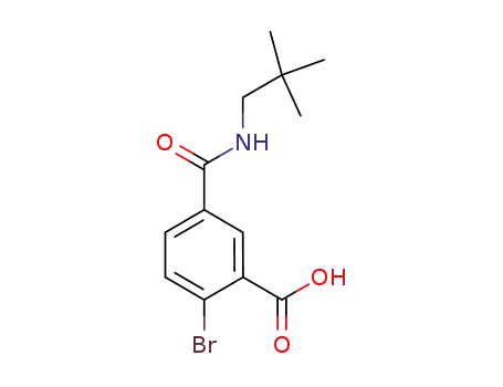 2-bromo-5-{[(2,2-dimethylpropyl)amino]carbonyl}benzoic acid