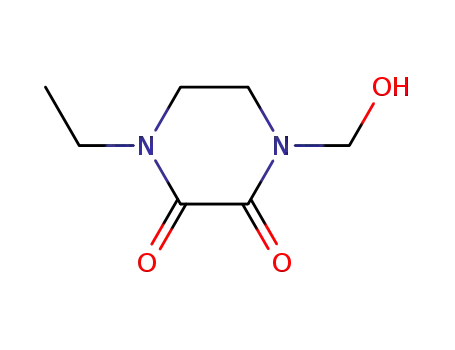 1-ethyl-4-(hydroxymethyl)-piperazine-2,3-dione