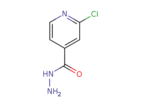 Molecular Structure of 58481-04-2 (2-Chloro-isonicotinic acid hydrazide)