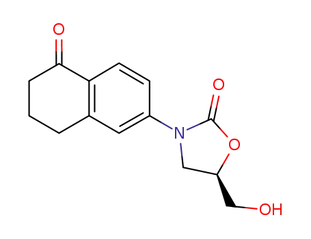 (R)-5-hydroxymethyl-3-(5-oxo-5,6,7,8-tetrahydro-naphthalen-2-yl)-oxazolidin-2-one