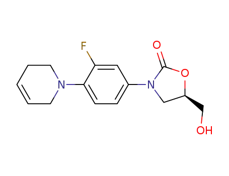 3-[4-(3,6-dihydro-2H-pyridin-1-yl)-3-fluoro-phenyl]-5-hydroxymethyl-oxazolidin-2-one