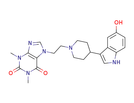 3,7-dihydro-7-[2-[4-(5-hydroxy-1H-indol-3-yl)-1-piperidinyl]ethyl]-1,3-dimethyl-1H-purine-2,6-dione