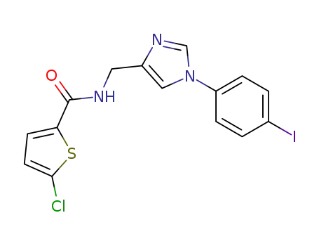5-chloro-N-((1-(4-iodophenyl)-1H-imidazol-4-yl)methyl)thiophene-2-carboxamide