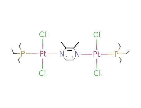 trans-{PtCl2(triethylphosphine)}2(2,3-dimethylpyrazine)