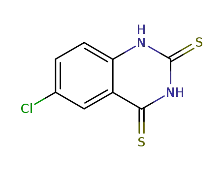 6-chloroquinazoline-2,4(1H,3H)-dithione