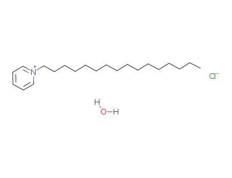 6004-24-6,Cetylpyridinium chloride monohydrate,Pyridinium,1-hexadecyl-, chloride, monohydrate (8CI,9CI);Cetylpyridinium chloridemonohydrate;N-Hexadecylpyridiniumchloride monohydrate;1-Hexadecylpyridinium chloride hydrate (1:1:1);pyridinium, 1-hexadecyl-, chloride, hydrate (1:1:1);